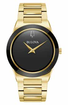 BULOVA Modern Two Hand Quartz Bracelet Watch, 41mm