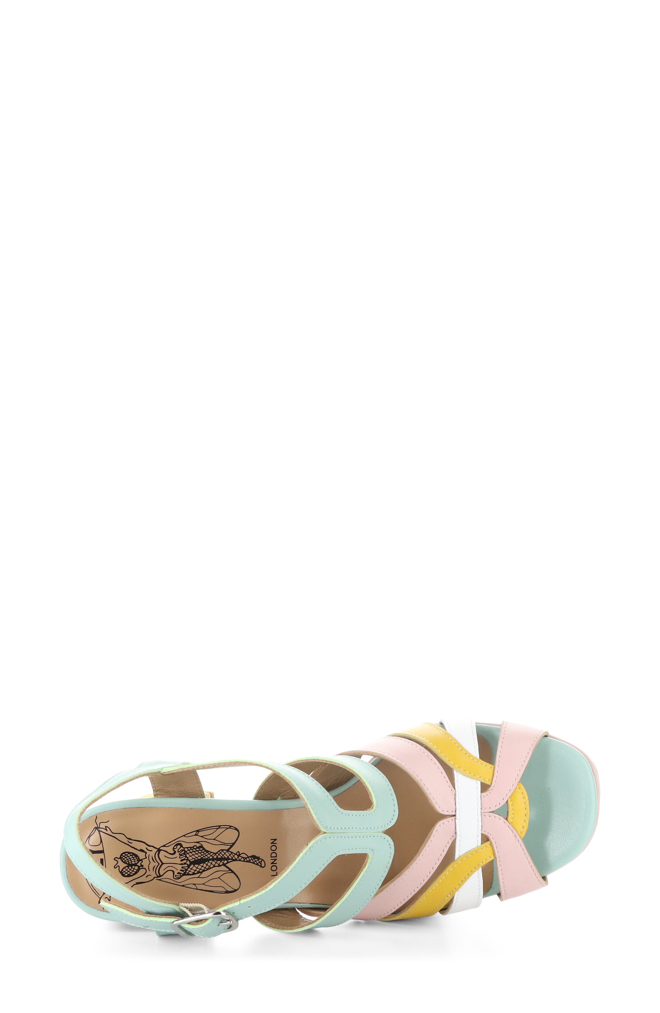 Etir Ankle Strap Platform Sandal, Alternate, color, YELLOW MULTI