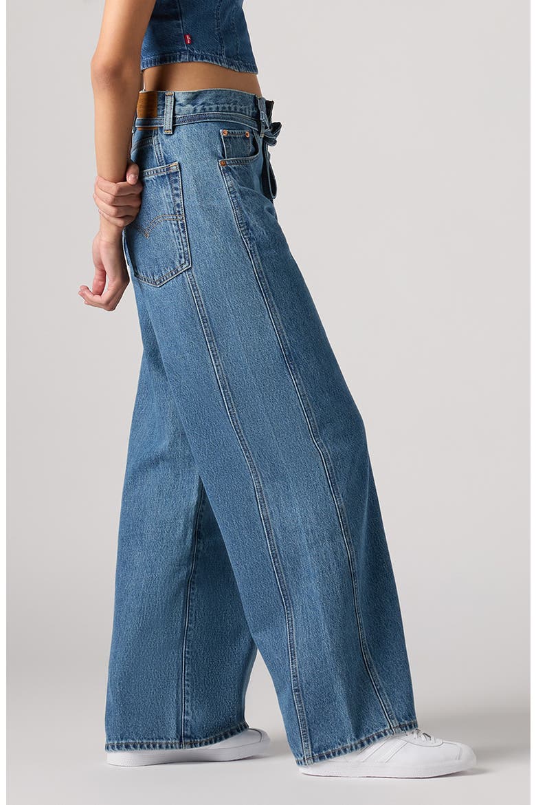 XL High Waist Drawstring Wide Leg Pants, Alternate, color, FORBIDDEN FRUIT