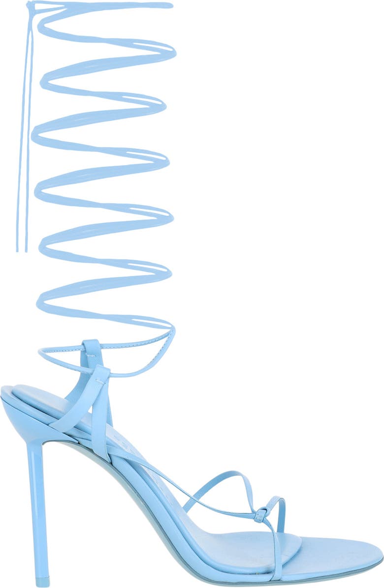 FERRAGAMO Ankle Wrap Sandal, Alternate, color, Blue
