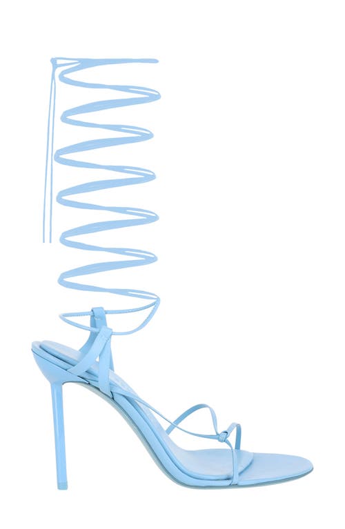 Ferragamo Azha X5 Wrap Tie Heels In Blue