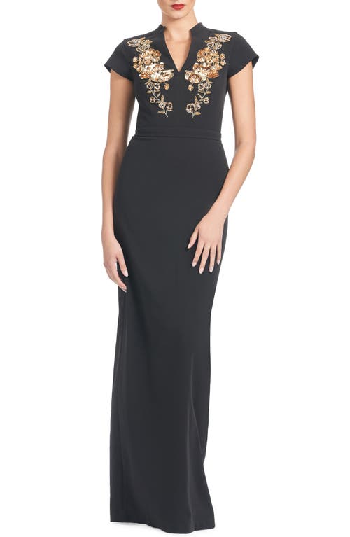 Sachin & Babi Hudson Gown In Black
