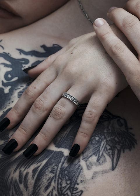 Amorata Thin Sterling Silver Ring