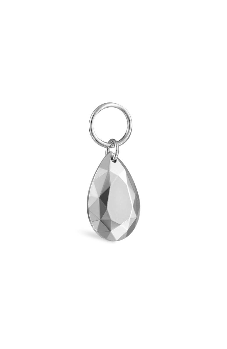 MARIA TASH Faceted Pear Charm Pendant, Alternate, color, White Gold