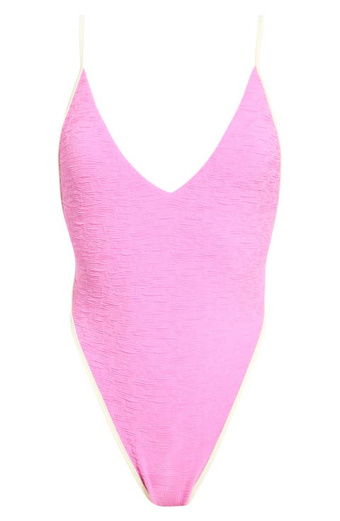 Amber Jacquard One-Piece Swimsuit
