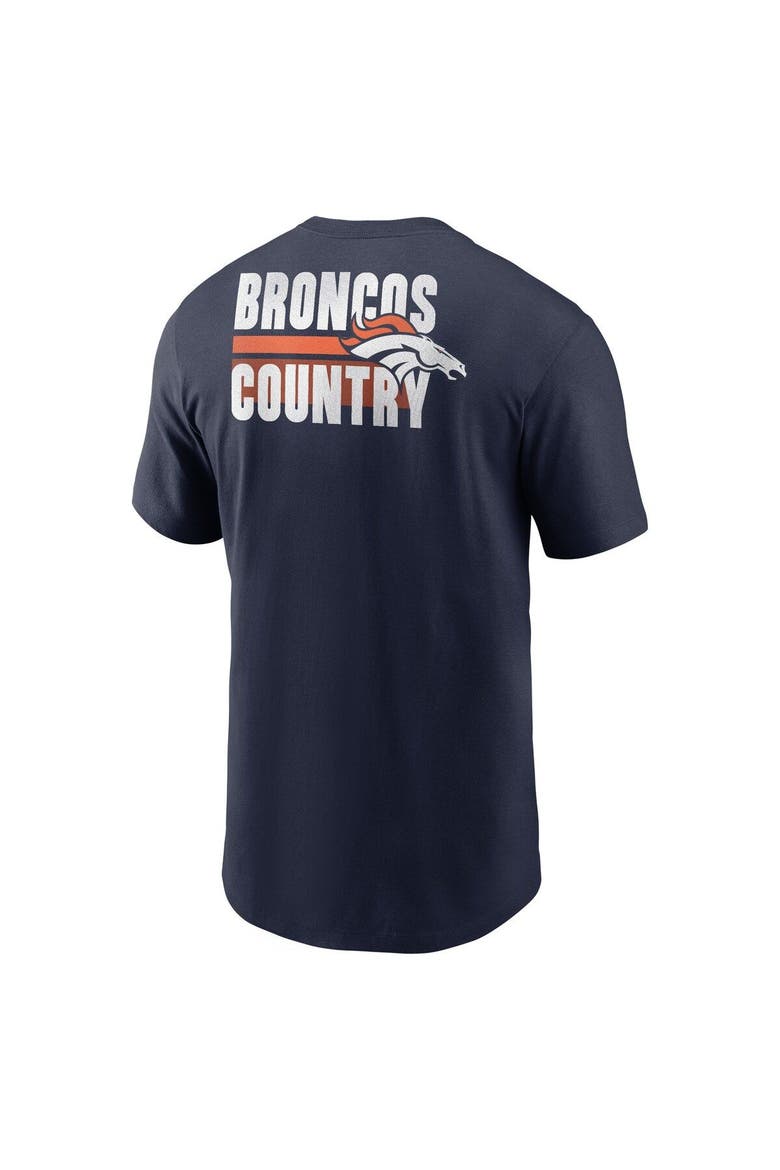 Men's Nike Navy Denver Broncos Blitz Essential T-Shirt, Alternate, color, Navy