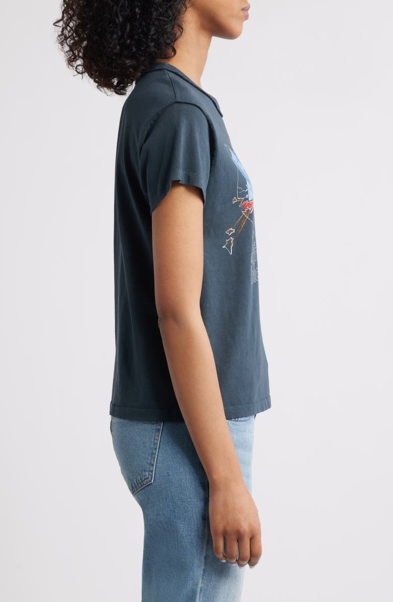 Daydreamer Joan Jett Fighter Cotton Graphic T-Shirt, Alternate, color, Vintage Black