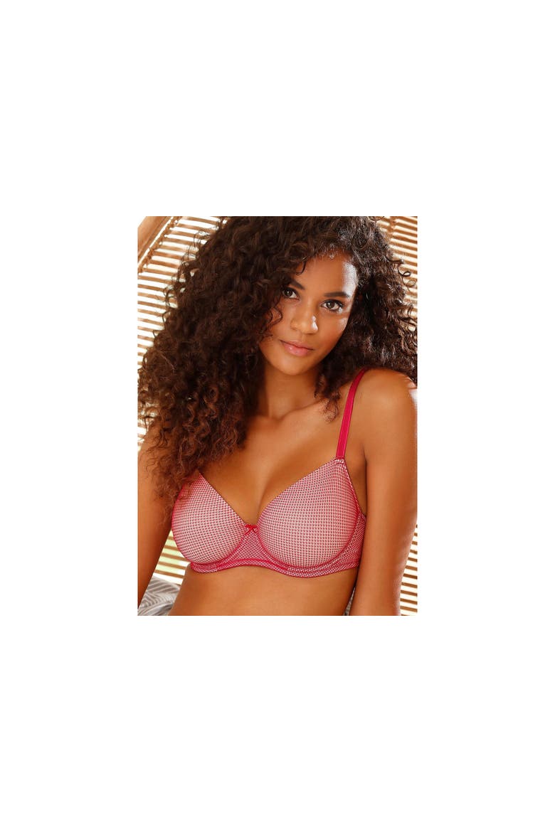 Invisible T-Shirt Bra, Alternate, color, Red