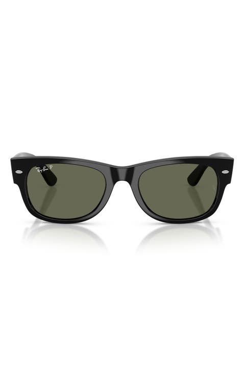 52mm Mega Wayfarer II Polarized Square Sunglasses