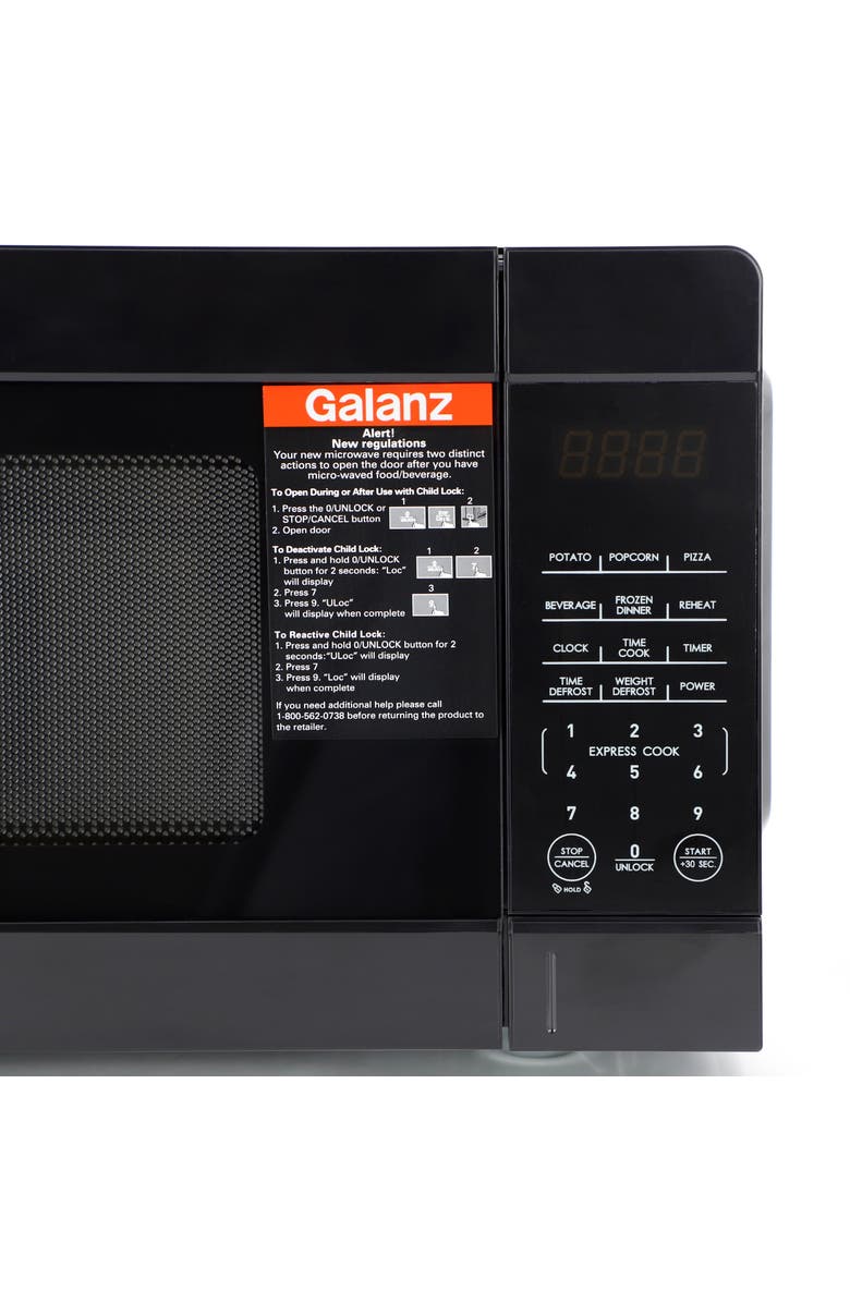 Galanz 0.9 Cu Ft. 900 Watt Counter Top Microwave Oven, Alternate, color, Black