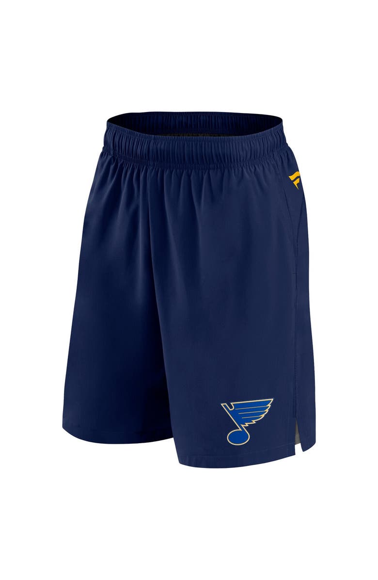 FANATICS Men's Fanatics  Navy St. Louis Blues Authentic Pro Tech Shorts, Alternate, color, Navy