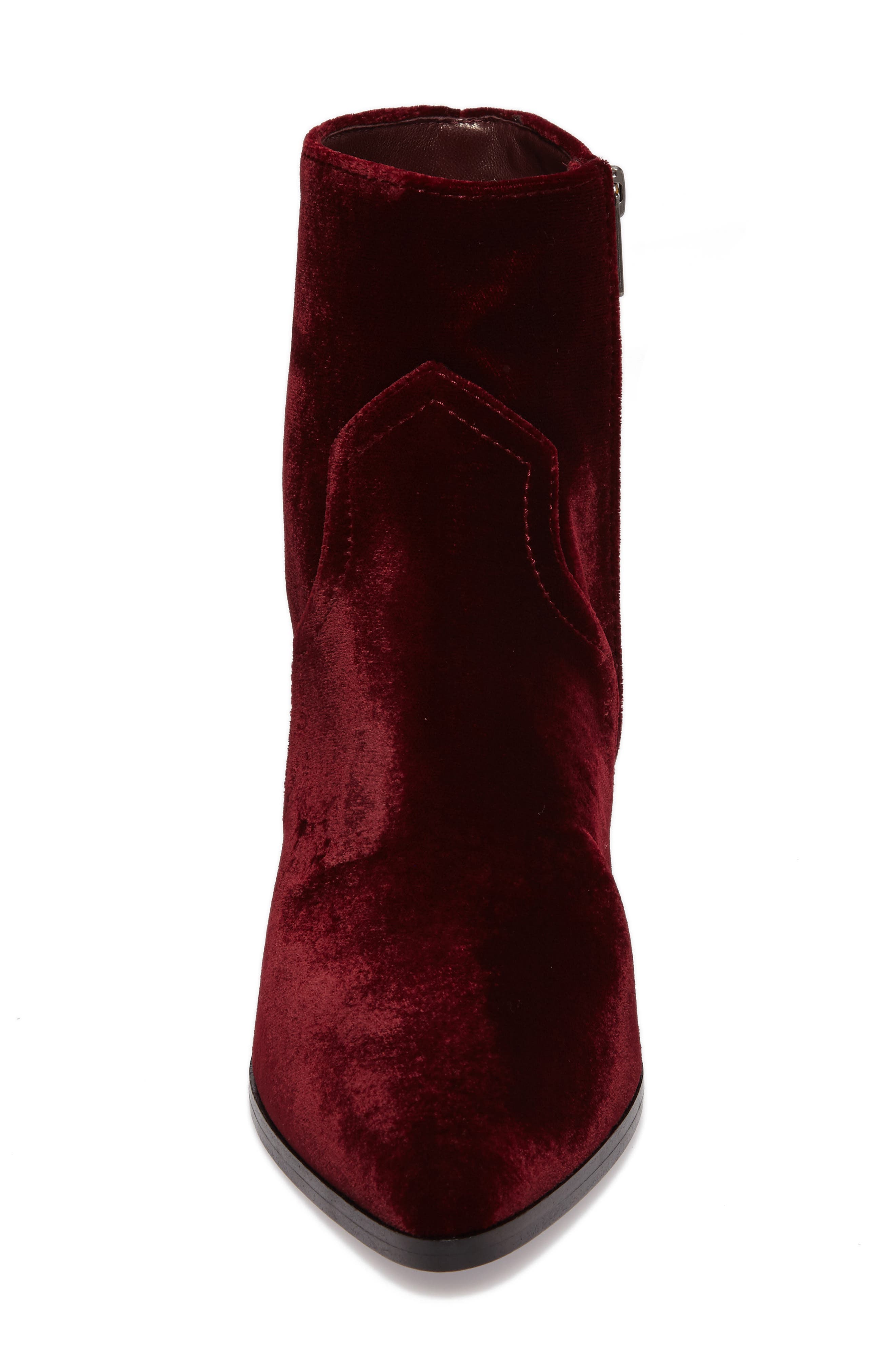 Frye Flynn Short Velvet Bootie, Alternate, color, 