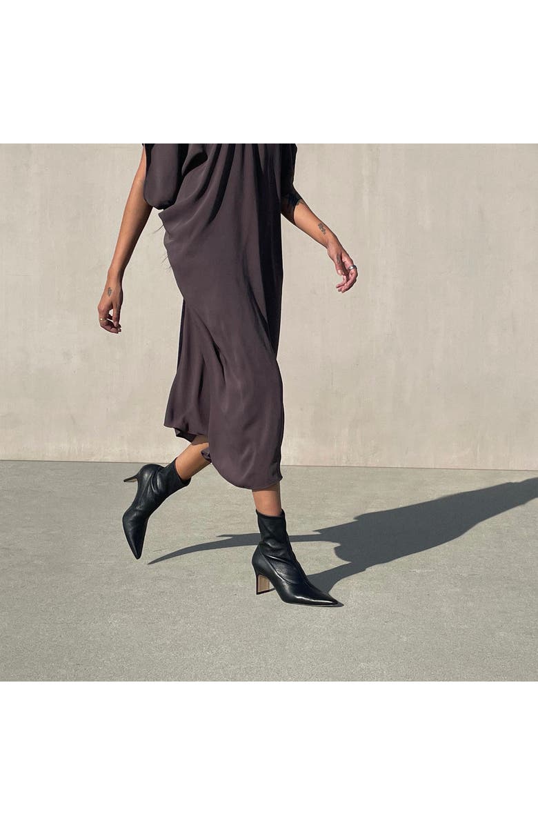 Neil J. Rodgers Mia Ankle Stretch Boot, Alternate, color, Black Stretch Nappa