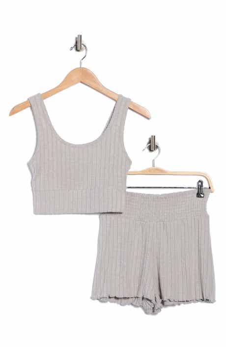 YOGALICIOUS Brushed Ribbed Short Pajamas