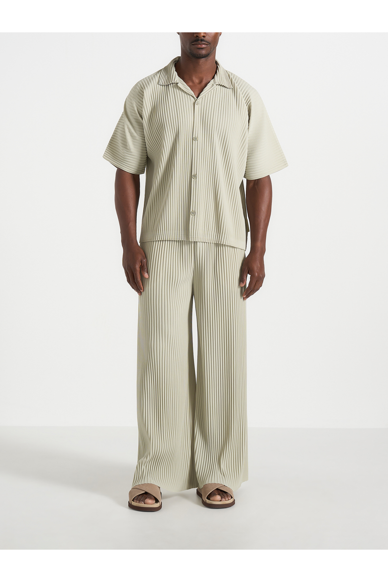 Jonas Pleated Wide Leg Pants, Main, color, Sage