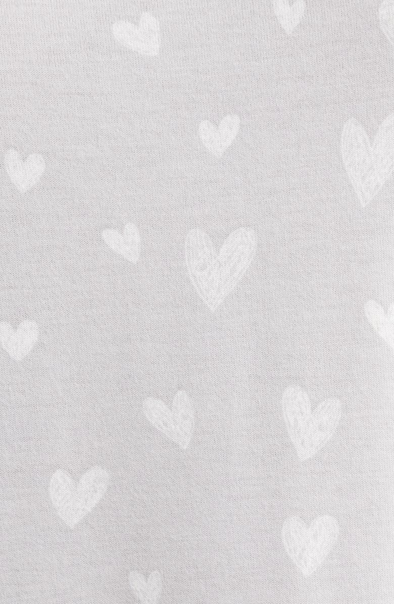 Honeydew Star Seeker Brushed Jersey Pajamas, Alternate, color, Light Grey Hearts