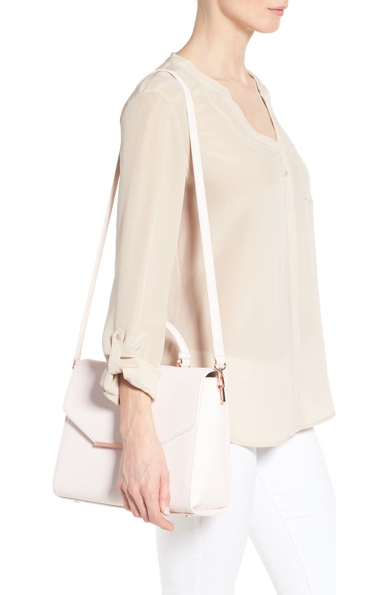 Ted Baker London Large Dajana Faux Leather Top Handle Satchel, Alternate, color,