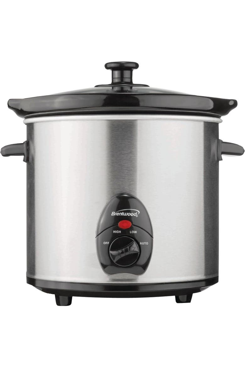 3qt Slow Cooker Stainless Steel Body, Main, color, Stainless Steel