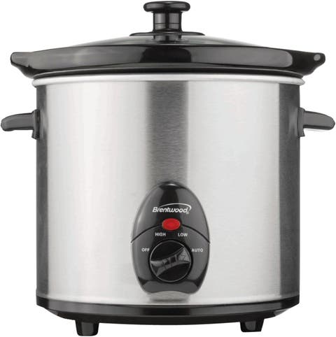 3qt Slow Cooker Stainless Steel Body