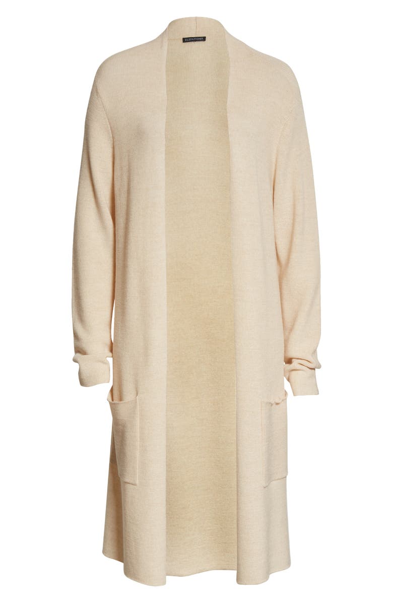 Eileen Fisher Open Front Long Cardigan, Alternate, color,