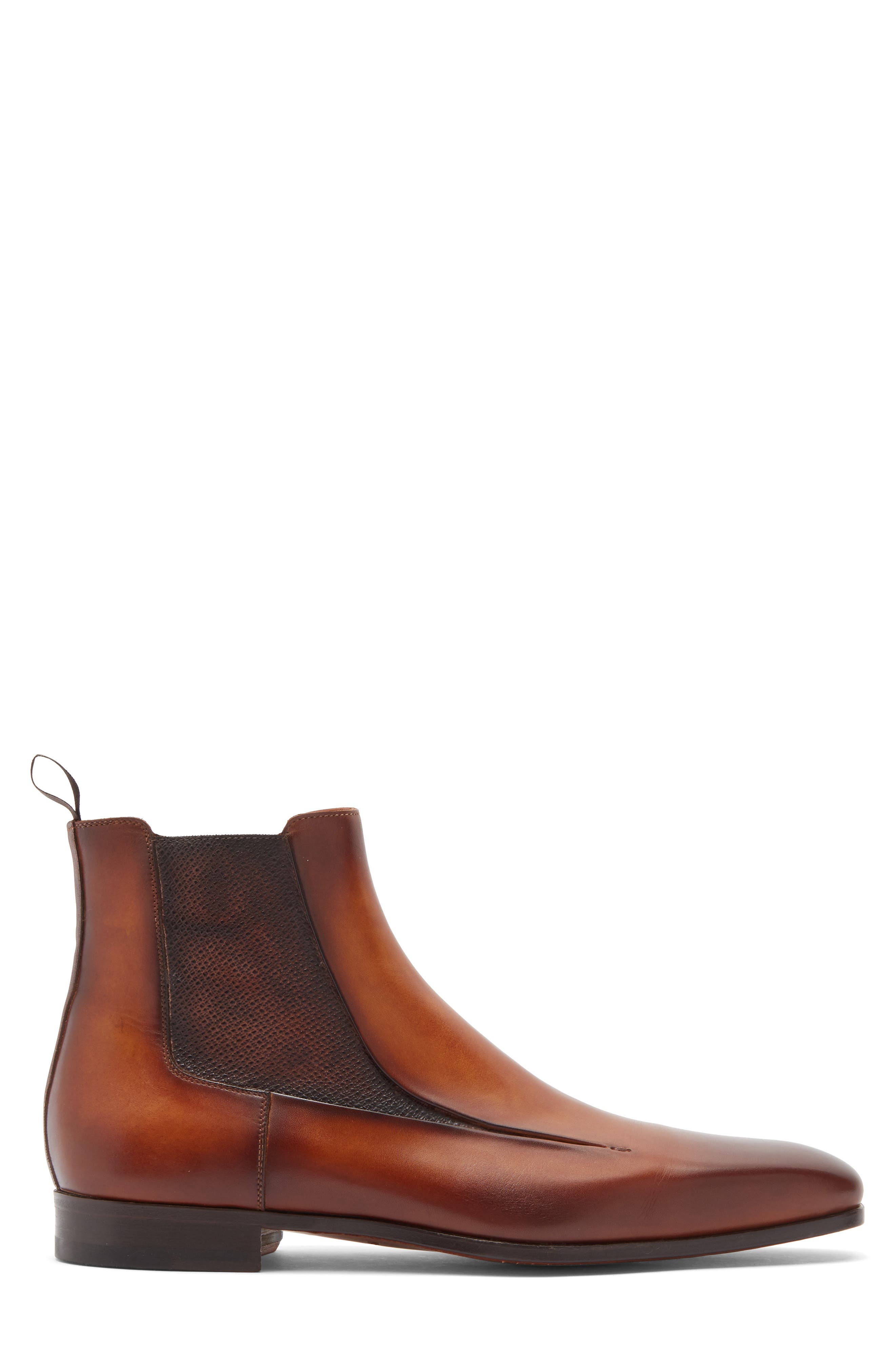Magnanni Navaro Square Toe Boot, Alternate, color, Cuero