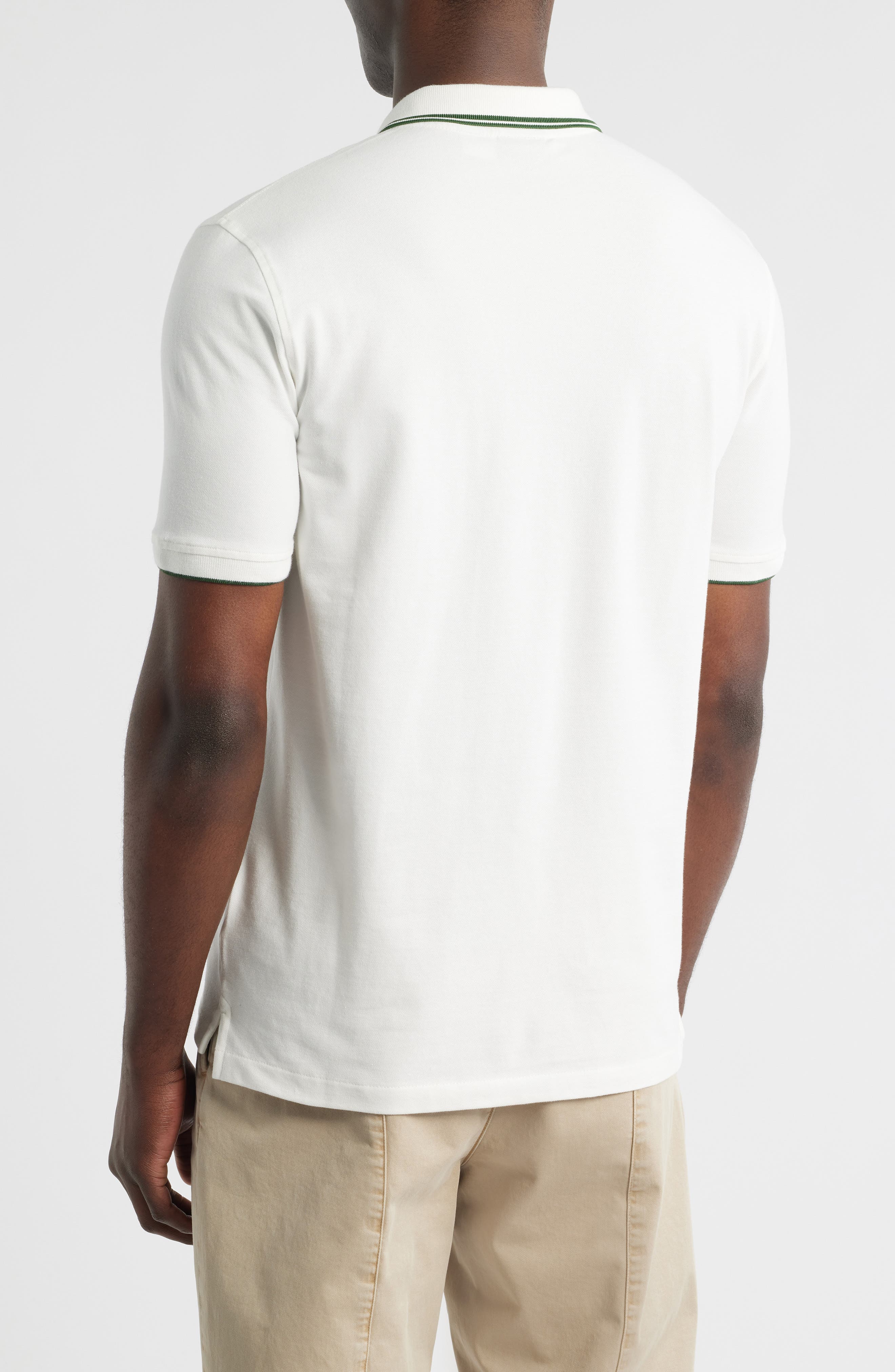 Regular Fit Tipped Cotton Pique Polo - image 3