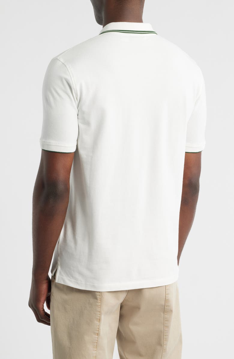 PS Paul Smith Regular Fit Tipped Cotton Piqué Polo, Alternate, color, Off White