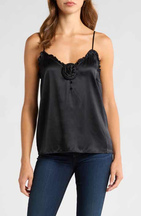 Reina Rosette Silk Camisole