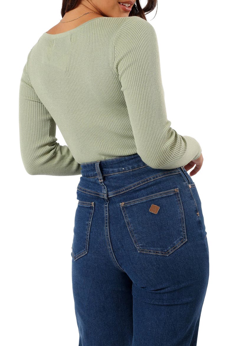Laysie Rib Top, Alternate, color, SAGE