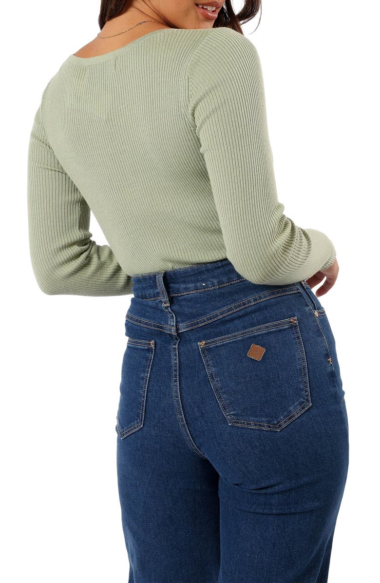 Petal & Pup Laysie Rib Top, Alternate, color, Sage