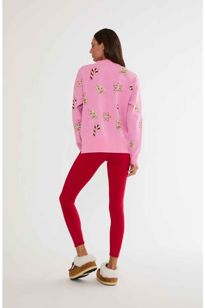 Callie Holiday Sweater, Alternate, color, PINK MILK AND COOKIES