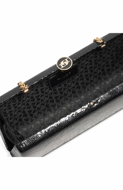Dune London Belinda Frame Clutch In Black
