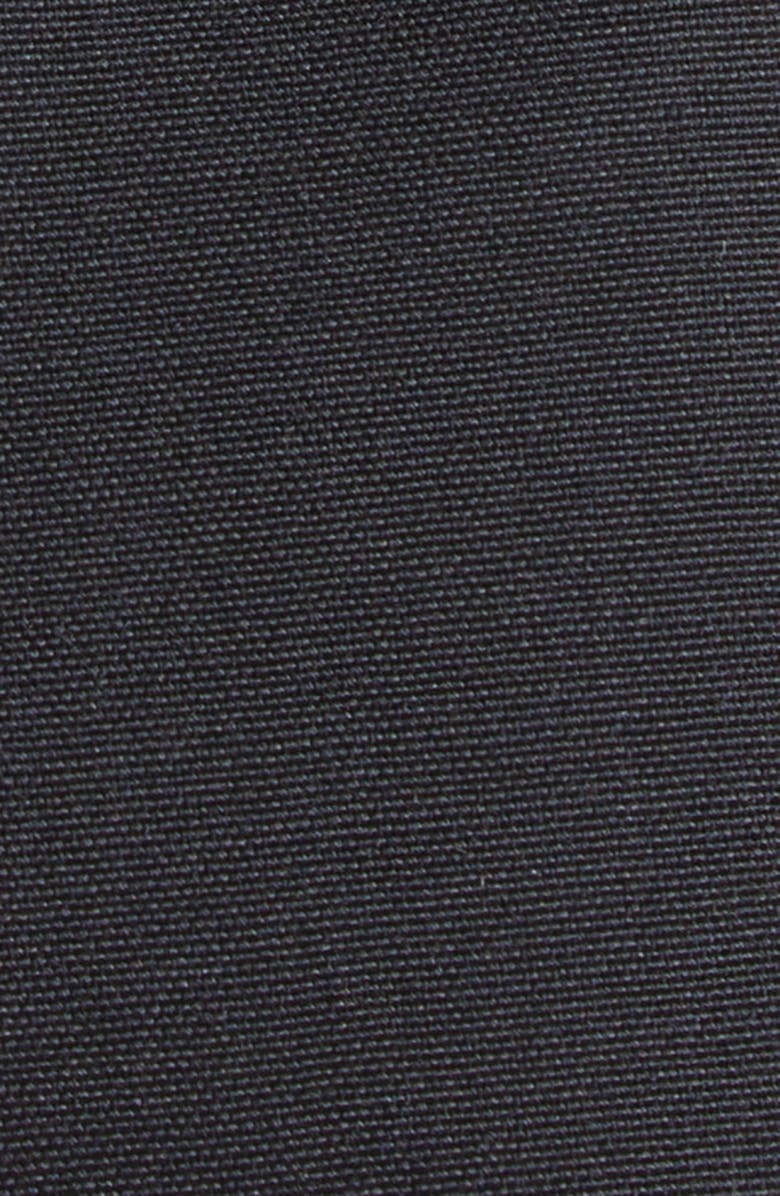 Saint Laurent Paperbag Waist Mohair & Wool Shorts, Alternate, color, Noir