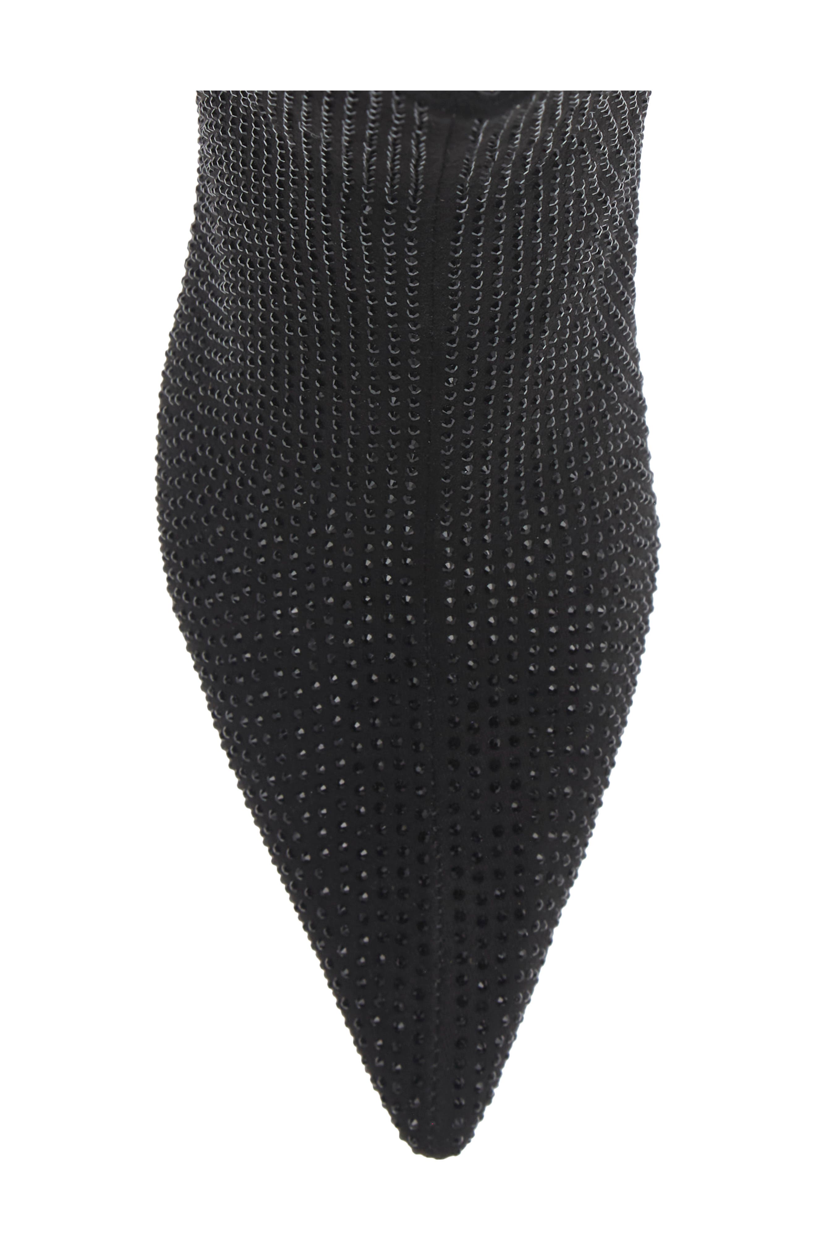 Cayden Pointed Toe Bootie, Alternate, color, BLACK