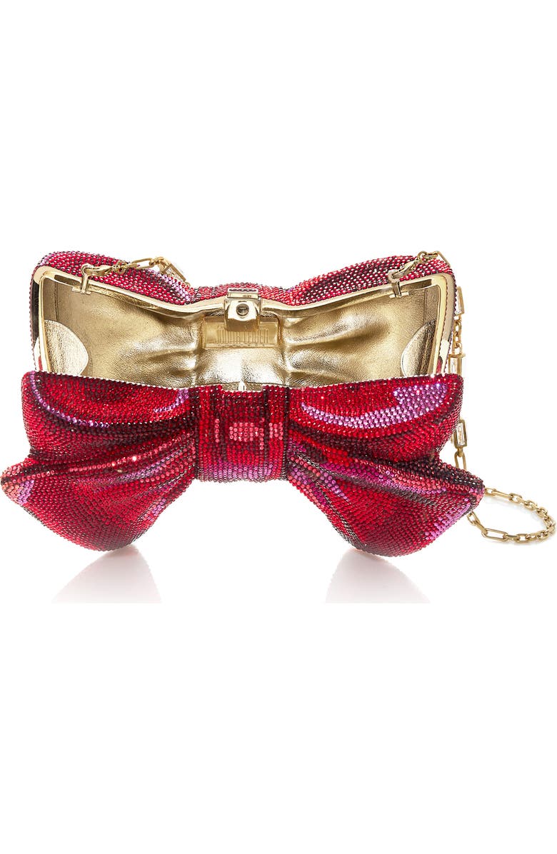JUDITH LEIBER COUTURE Bow Clutch, Alternate, color, Champagne Siam Multi