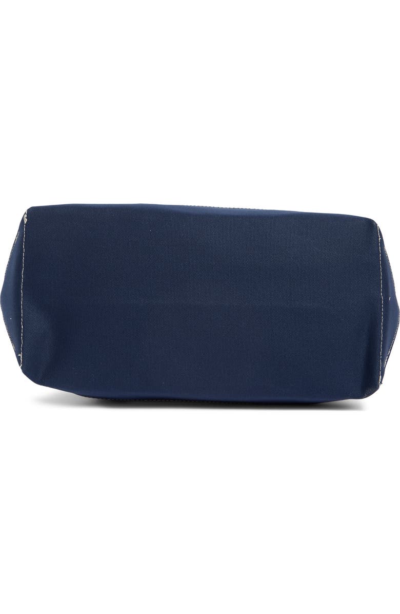 Sporty & Rich New York Yankees Curve Tote Bag, Alternate, color, Natural/Dark Navy