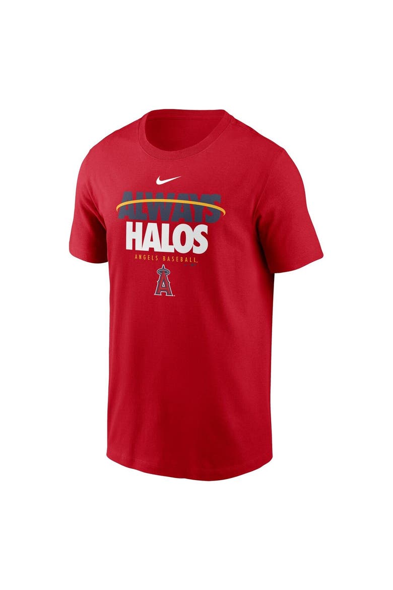 Men's Nike Red Los Angeles Angels Always Halos Local Team T-Shirt, Alternate, color, Red