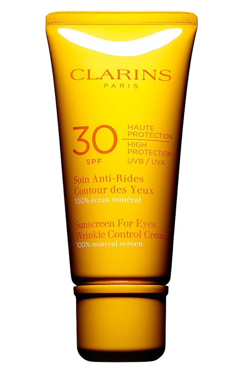 Clarins Sunscreen for Eyes Wrinkle Control Cream SPF 30, Main, color, 