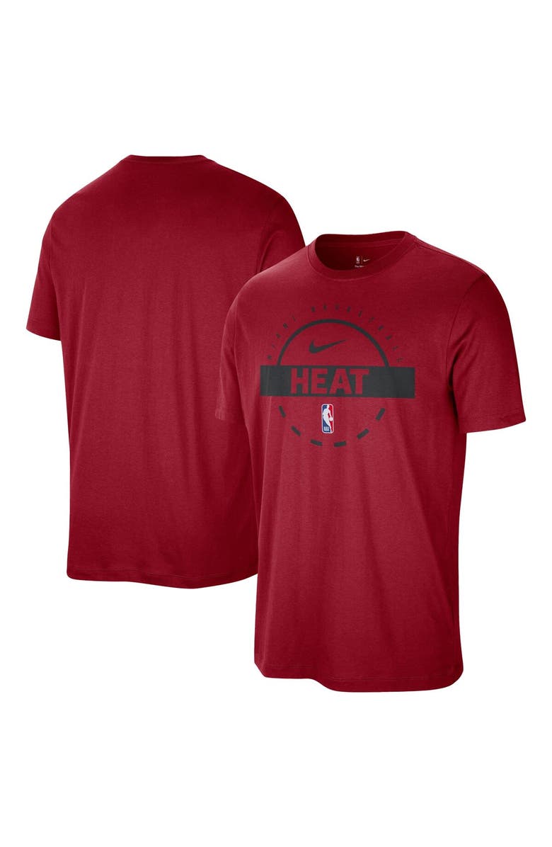 Nike Men's Nike Red Miami Heat Authentic Practice T-Shirt, Alternate, color, Red