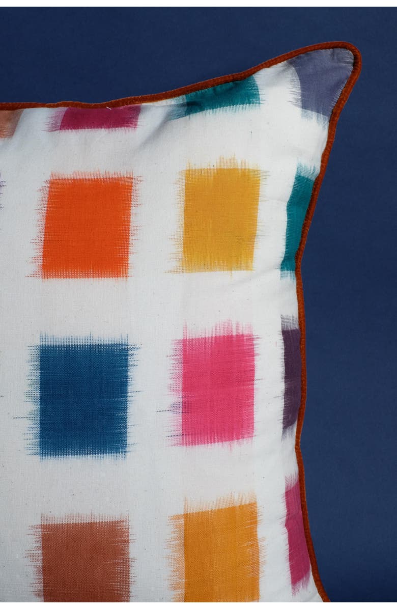 Inner Child Technicolor Ikat Pillow - Cover Only, Alternate, color, Multicolor