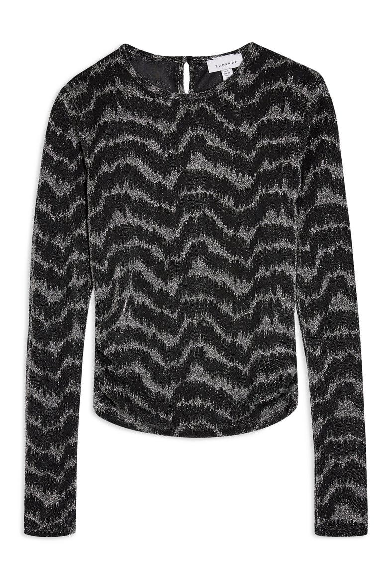 Metallic Top, Alternate, color, SILVER MULTI