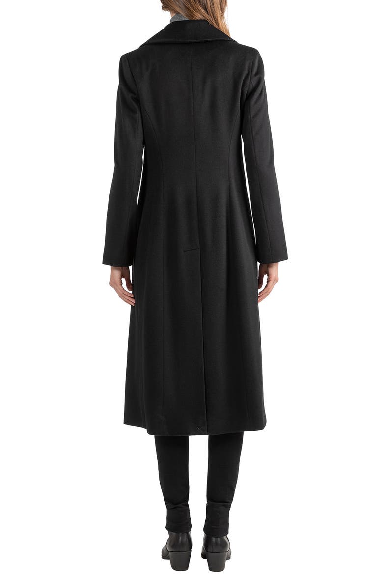 Wool Notch Lapel Coat, Alternate, color, BLACK