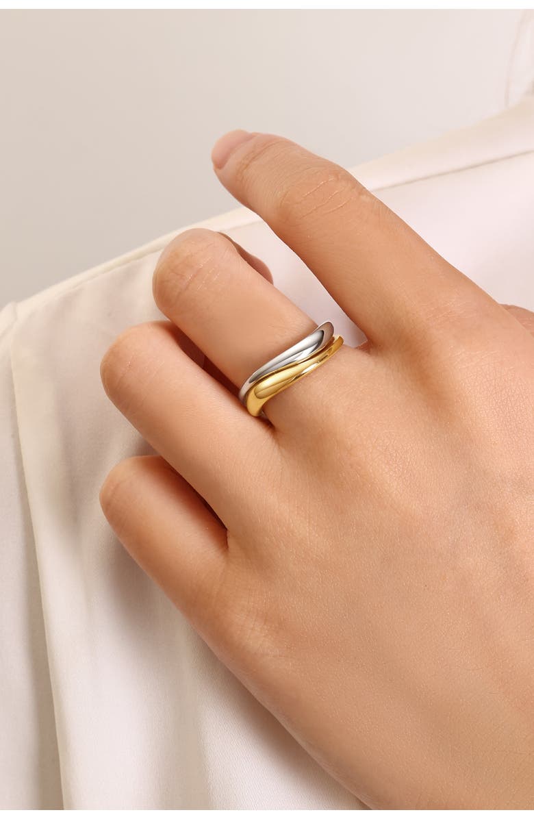 Mint & Lily Organic Stacking Ring Set, Alternate, color, 925 Sterling Silver