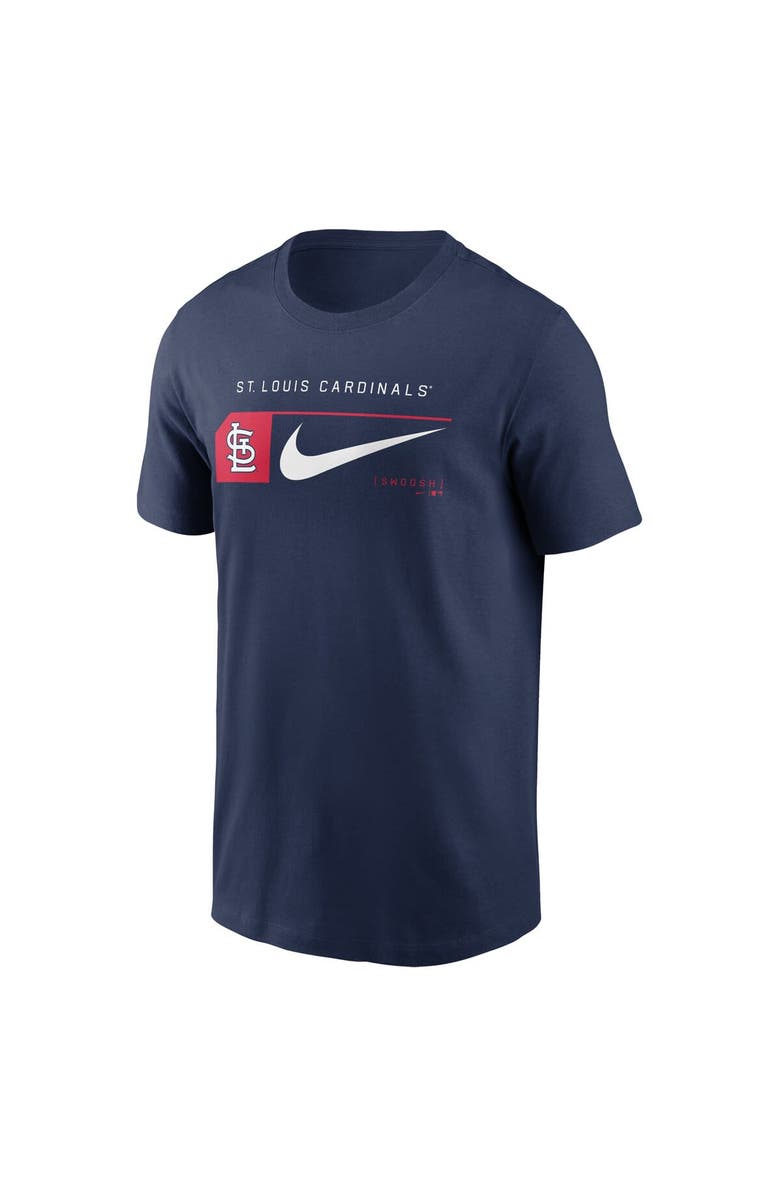 Nike Men's Nike Navy St. Louis Cardinals Team Swoosh Lockup T-Shirt, Alternate, color,