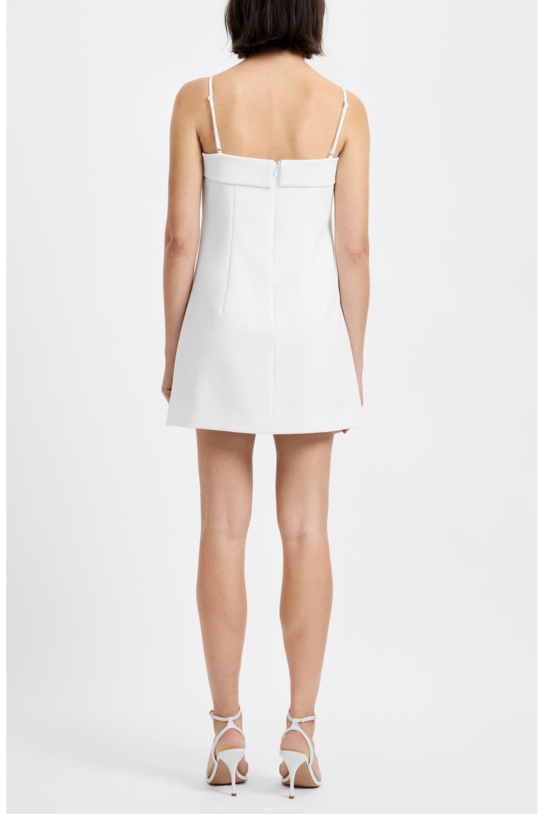 Azra Foldover Detail Minidress, Alternate, color, SUMMER WHITE