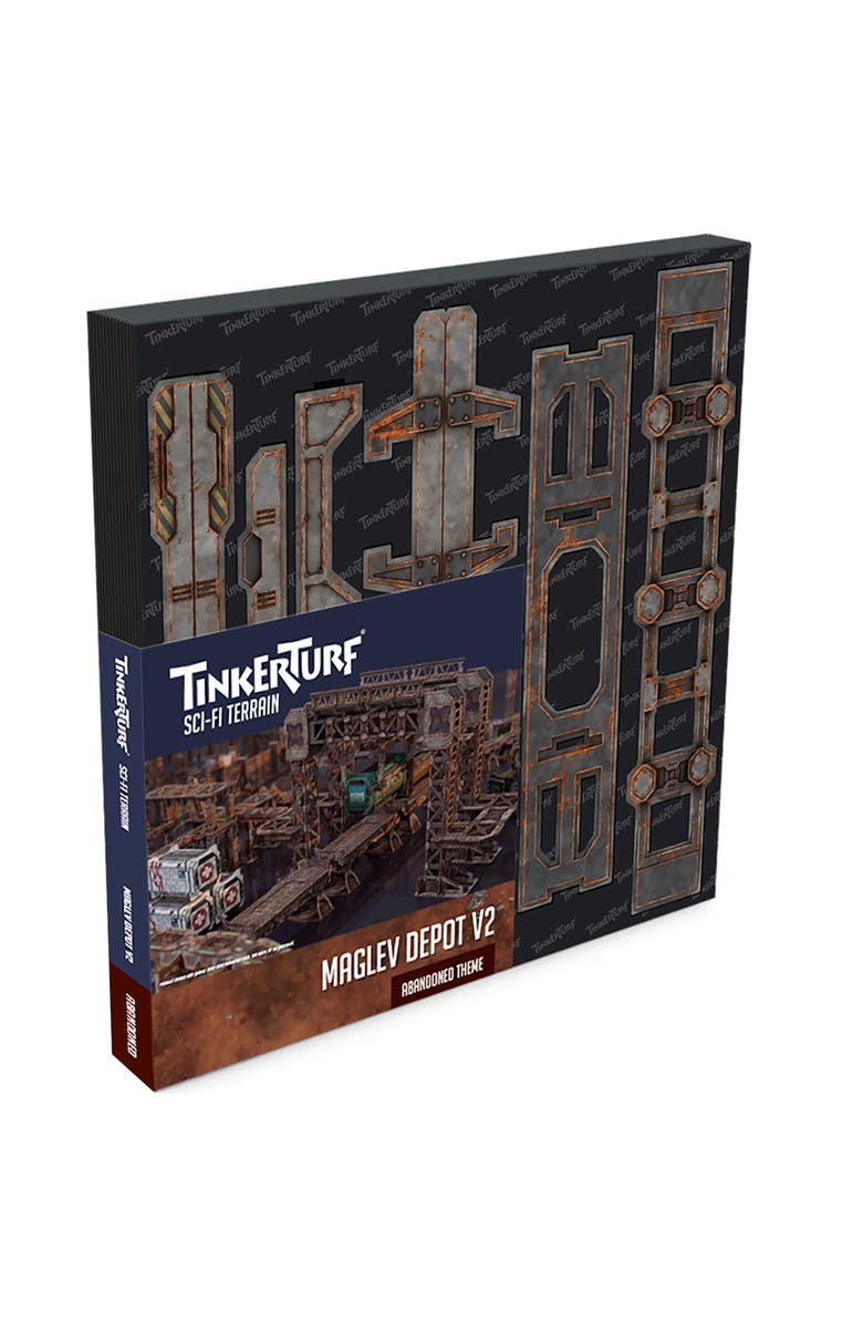 TinkerTurf Scifi Terrain Maglev Depot V2 Abandoned Theme, Main, color, Multicolored