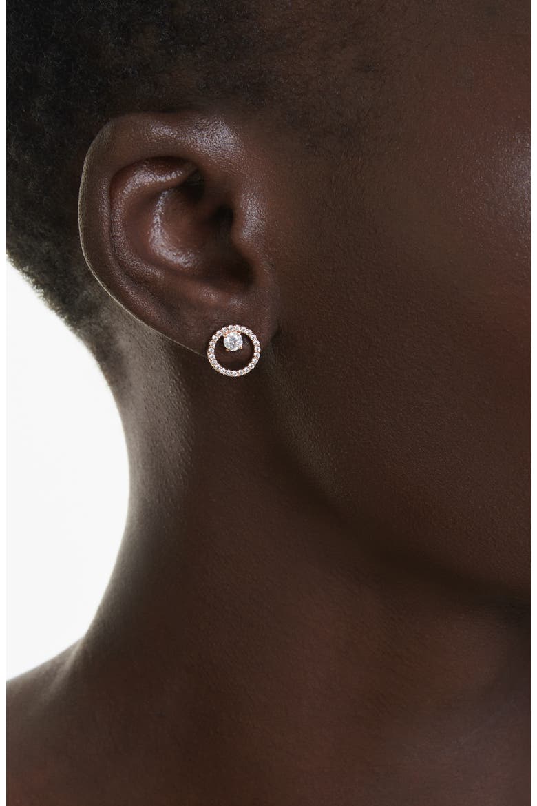 Constella Drop Earrings, Alternate, color, ROSE GOLD