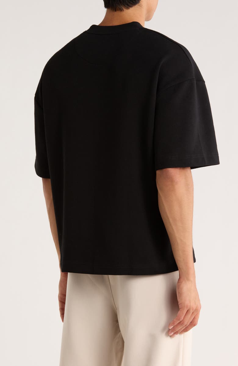 DENIM AND FLOWER Heavyweight T-Shirt, Alternate, color, Black