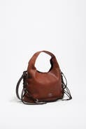Bimba y Lola Leather Plaited Handle Paper Bag