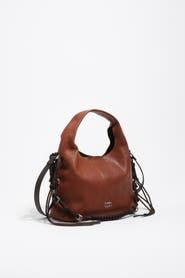 Bimba y Lola Leather Plaited Handle Paper Bag
